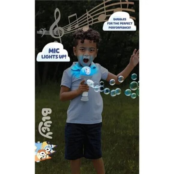 BLUEY Dance Mode Bubble Machine and Toy Microphone | Bluey Toy for Baby, - Picture 4 of 7
